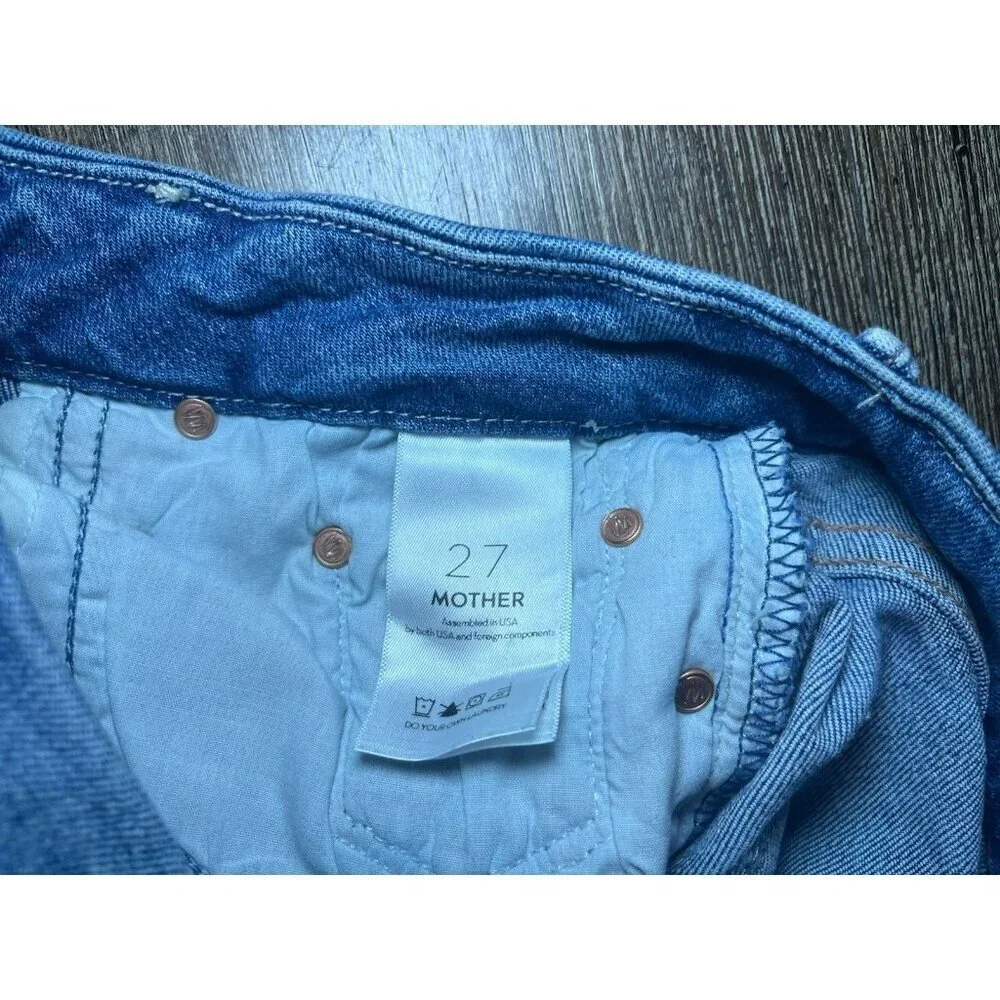 Mother The Looker Ankle Fray in Not Cut & Pasted Size 27